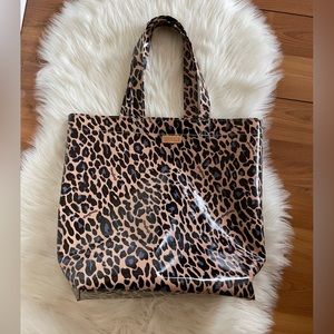 Consuela Large Tote Brown Leopard Print